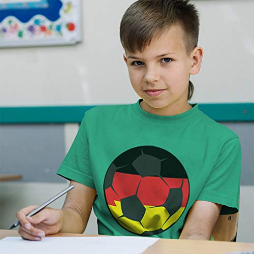 Custom Toddler T-Shirt Germany Soccer Ball Cotton Boy & Girl Clothes Funny Graphic Tee Royal Blue Design Only 5 6T4