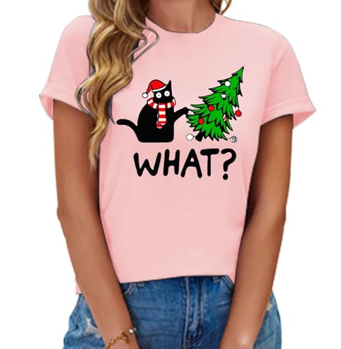 Image of Cat Shirts for Women Butterfly Graphic Tops Dandelion T Shirt Womens Vacation T-Shirt Nature Lover Tee