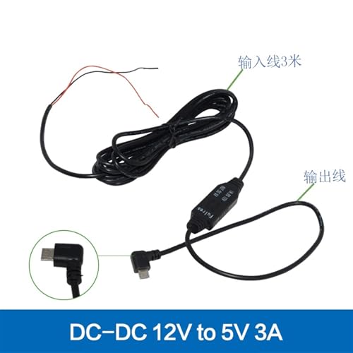 Convertisseur USB DC 12V à 5V pour caméra de tableau de bord
