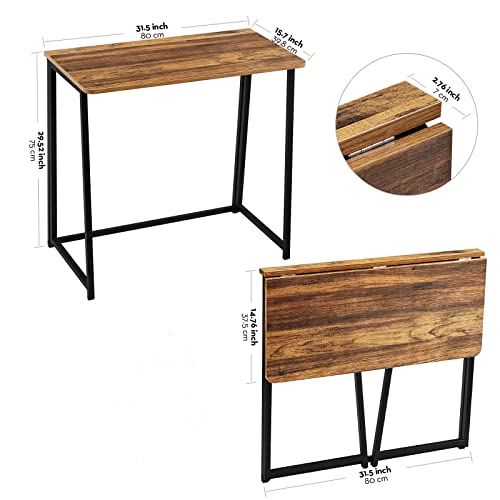 Wohomo ASCOLI-WALNUT-2 Folding Computer Desk thumb #2