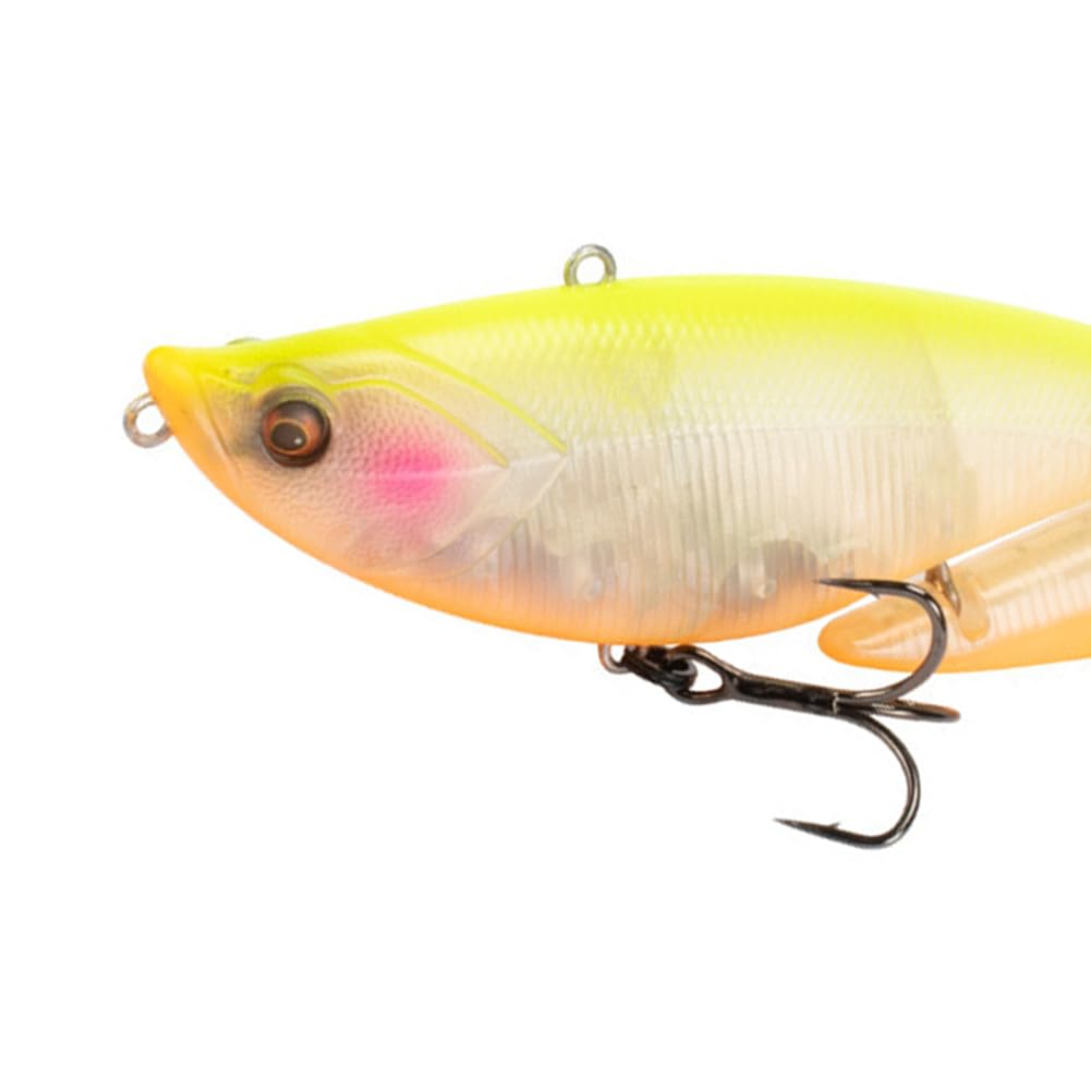 19 cm 55 g Swimbait flottant à 2 articulations avec queues souples – Leurre de pêche articulé pour eau douce et salée