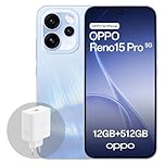 OPPO Reno15 Pro 5G Smartphone Android, 12+512 GB, Display AMOLED 6.32" 120Hz, Fotocamera Ultra Chiara 200 MP, Video 4K HDR, 6200 mAh, MediaTek Dimensity 8450, con caricatore 80 W SUPERVOOC, Aurora