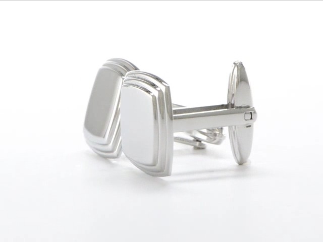 Mancuernillas para hombre de acero inoxidable sólido miniatura 6