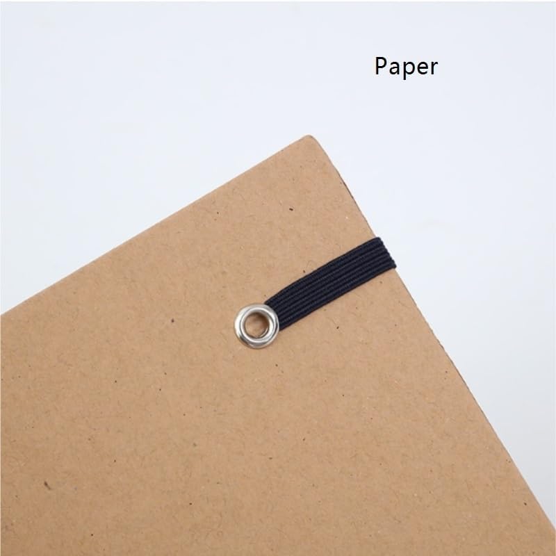 Travel Growth Commemorative Book ﻿ Kraft Paper Accordion Creative Folding Album DIY Sticky Album Handbook Applicable to photos, receipts, star cards, etc(Nature)