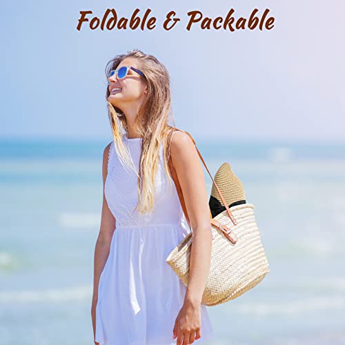 Image of Beach Bags for Women & Sun Hat Set, Beach Hats for Women UPF 50+ Protection for Summer Travel 2026