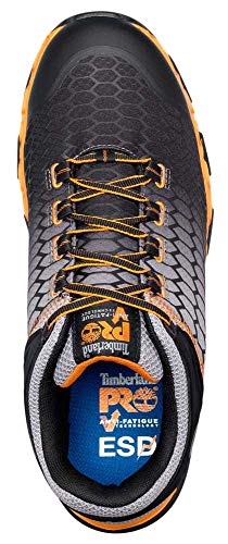 Image of Timberland PRO Mens Powertrain Sport Alloy Safety Toe Static Dissipative Industrial Athletic Work Shoe