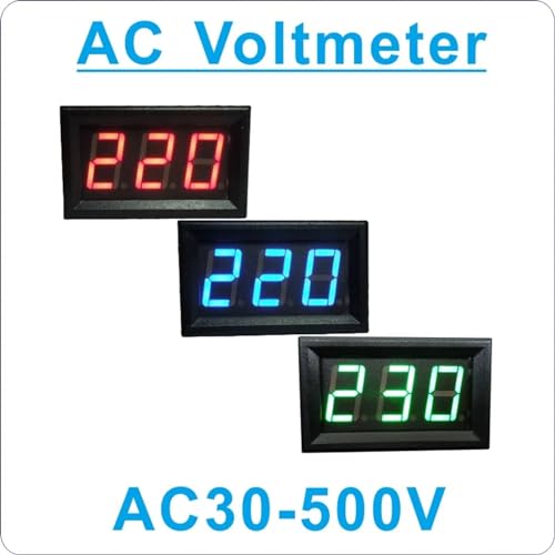 Testeur indicateur voltmètre numérique LED pour tableau électrique - 4