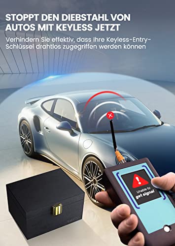 Samfolk Keyless Schutz für Autoschlüssel Box und Faraday Bags 2 Stück, Rfid Anti-Diebstahl