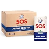 Arroz SOS Redondo, Arroz blanco, arroz de grano redondo, Arroceros desde 1903, Tiempo de cocción 13 minutos, el arroz que tienes de toda la vida en tu casa, Contiene 12 unidades de 1 Kg