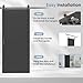 JUBEST 36 in. x 84 in. Sliding Barn Door Modern Door with 6FT Hardware Kit Icluded, Hollow-core Chevron Interior Doors with PVC Covered, Waterproof Surface, Easy to Install, Black