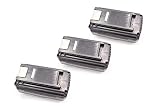 vhbw 3x batteria compatibile con Ryobi 625 CFM, R40402, RBC36X20B, 500 CFM, RBC36X26B, 40V VAC ATTACK Leaf Mulcher utensile elettrico (5000 mAh, Li-Ion, 36 V)
