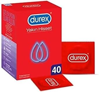 Durex Yak n Hisset Kayganla t r c l   nce Prezervatif 40 l  Ekonomik Avantaj Paket