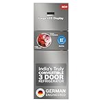Bosch MaxFlex Convert 335L,3 Star Inverter Frost Free Triple Door Refrigerator (CMC36S03NI, 8-in-1 Convertible, UV Protected Body Shield, VitaFresh Technology, Adaptive UI, Smoky Steel)