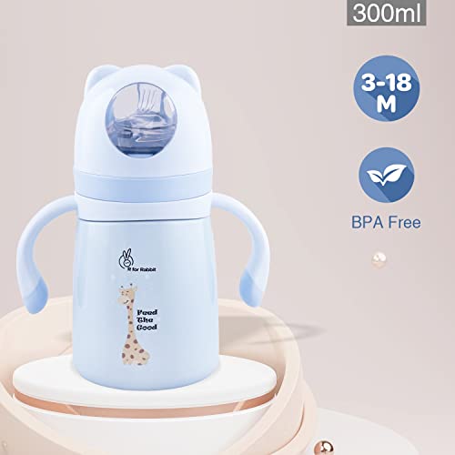R-for-Rabbit-Steebo-Giffy-Stainless-Steel-2-in-1-Baby-Spout-Sipper-Cup-for-Kids-Age-3-Months-to-18-Months-Blue300ml