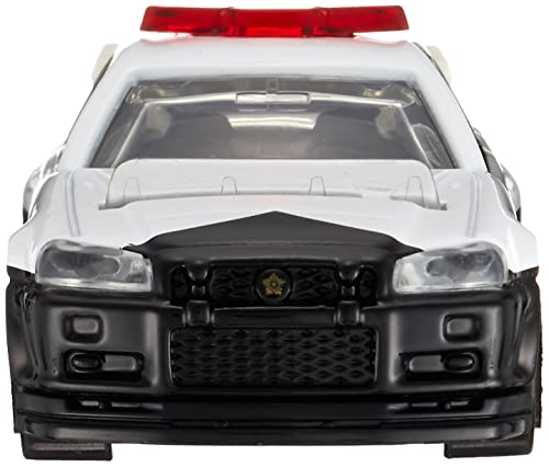Image of Tomica No.1 Nissan Skyline GT-R BNR34 Police Car Diecast Scale Model Collectible Car