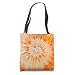 Orange Tie Dye Swirl Pattern Pastel Peach Tote Bag