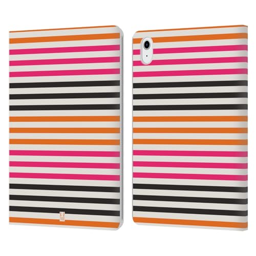 Carcasa de cuero tipo libro compatible con Apple iPad Air 2020 2022 rayas