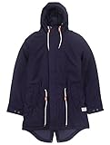 Cleptomanicx Long Parka Dark Navy Wintermantel