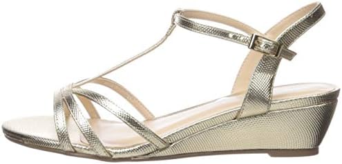 Paradox London Pink Women's Tessa Wedge Sandal, Champagne, 9.5 Wide | Image 7