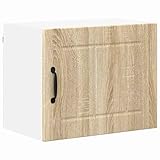 Homgoday Holz-Küchenwandschrank Sonoma-Eiche | 2 Regale | Wandmontage | 50x31x40 cm Model884898