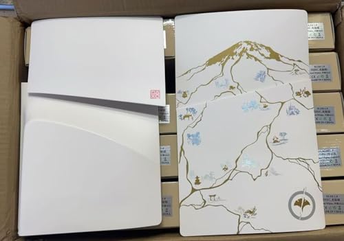 Image of PSS Limited Edition Faceplate Side Plate Hard Shell Case Cover Compatible with PlayStation 5 Slim Disc Edition Console Accessory for PS5 Console (Only Compatible PS5 Slim Disk Model) (White /Gold Yoti)