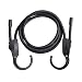 Edobil Adjustable Bungee Cord, 59-Inch Shock Rope with Wide Opening Hooks,For Cars, Camping, RVs, Trunks, Luggage Racks Clothes Hanger(Black)