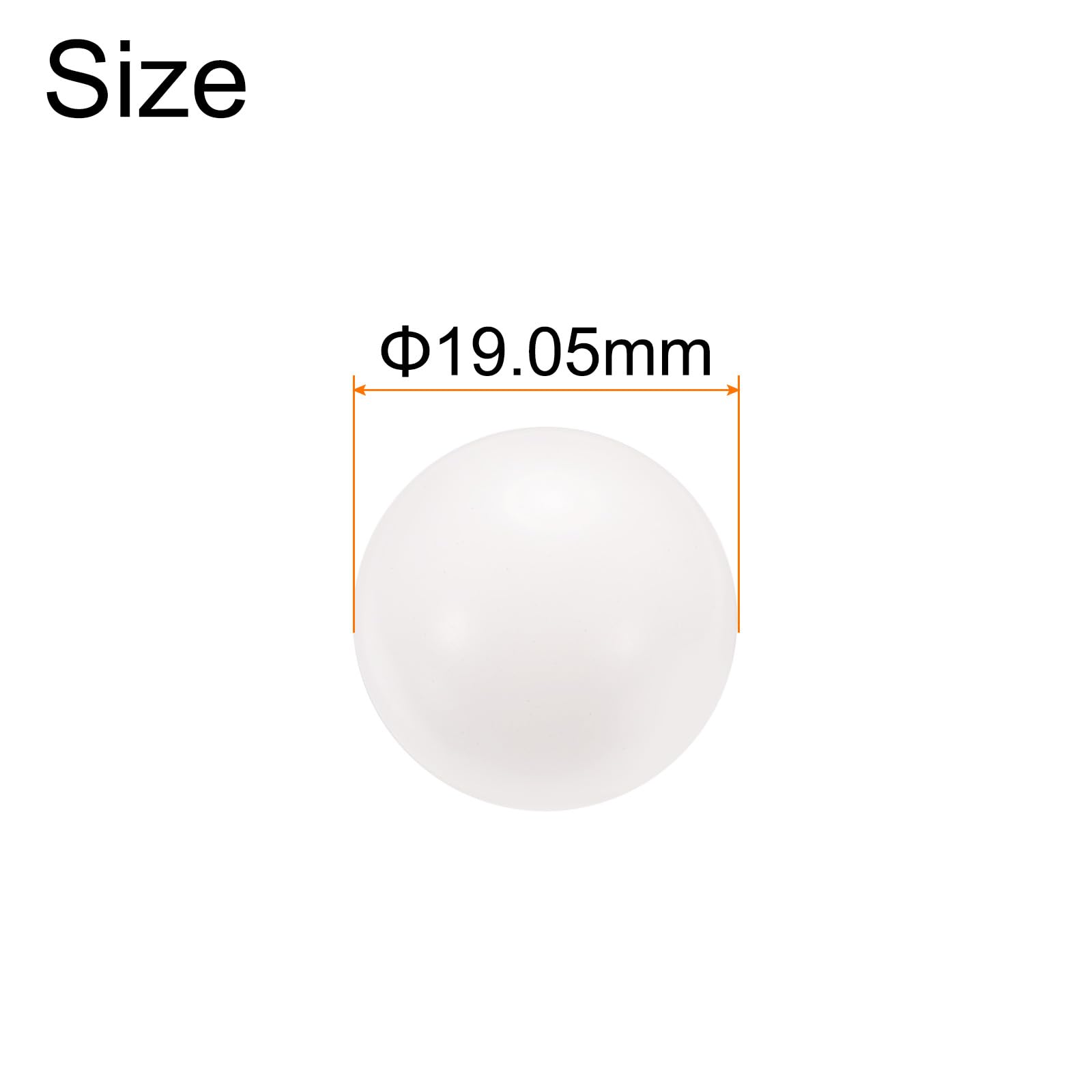 QUARKZMAN 20pz Sfere di Cuscinetto in Plastica 3/4" 19.05mm, Sfere Pom di Precisione