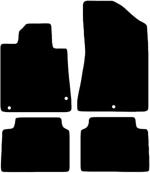 Custom Fit 4 Piece Carpet Floor Mats Compatible with 2020-2024 Hyundai Sonata - Black