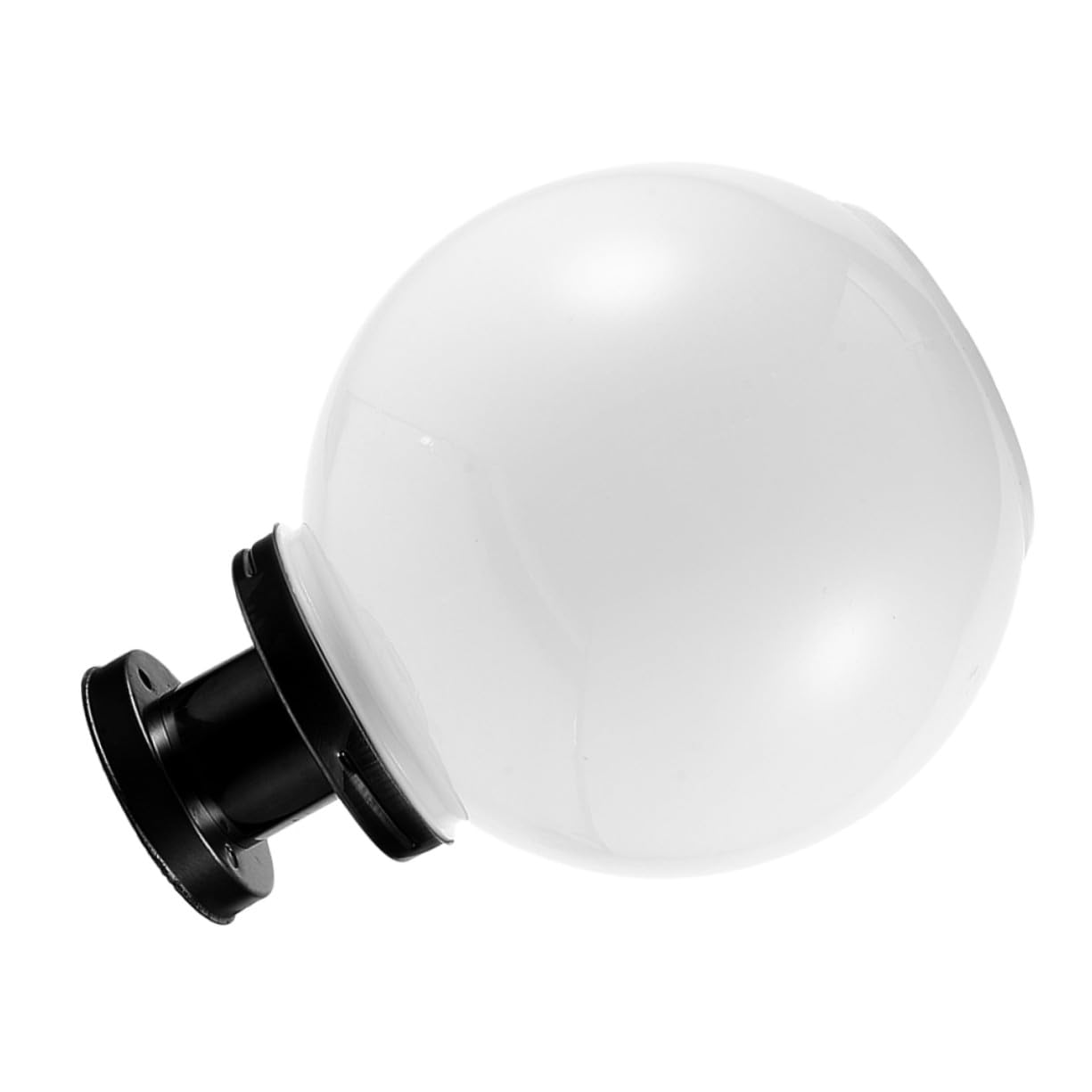 Lampada Solare a Globo per Colonna Esterna 20cm Bianco