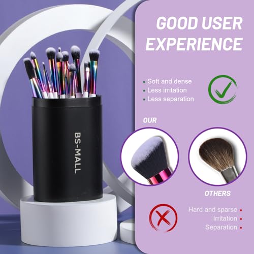 Image of BS-MALL Makeup Brushes Makeup Tools Kit Premium Synthetic Powder Foundation Contour Concealers Lip Brushes Set 18 Pcs