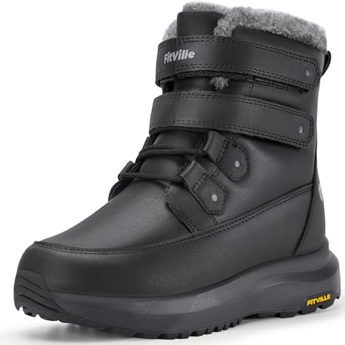 FitVille Winterstiefel Damen Wasserdicht Extra Weit Winterschuhe...