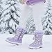 Nova Mountain Boys Girls Little Kids Winter Snow Boots,NF NFWB103 LilacUnicorn 8