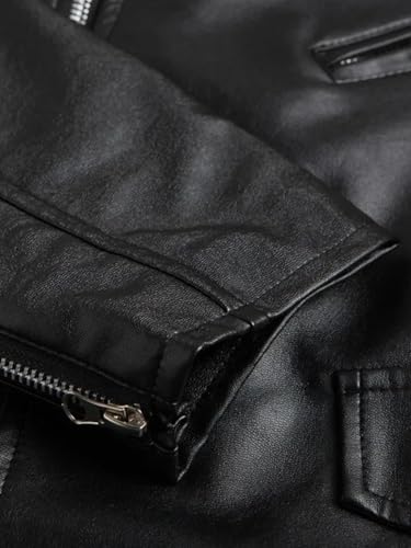 Fashion Mens Faux Leather PU Biker Punk Vest Zippers Slim Fit Male Sleeveless Waistcoat For Men4