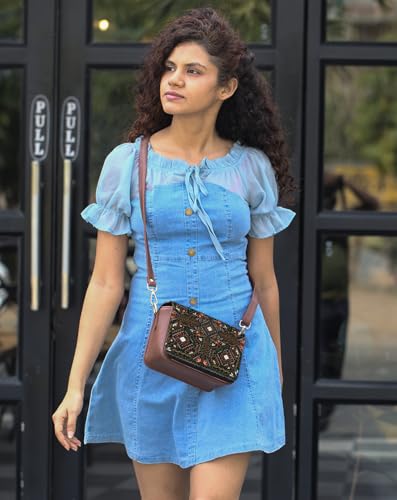 Image of Kalankit Rakhi Gift Hamper For Sister | Rakhi Gift For Girls, Sling Bag For Women, Travel Crossbody Bags, Stylish Cross Sling Bags for Woman | Rakhi Gifts For Sister, Gifts for Rakshabandhan