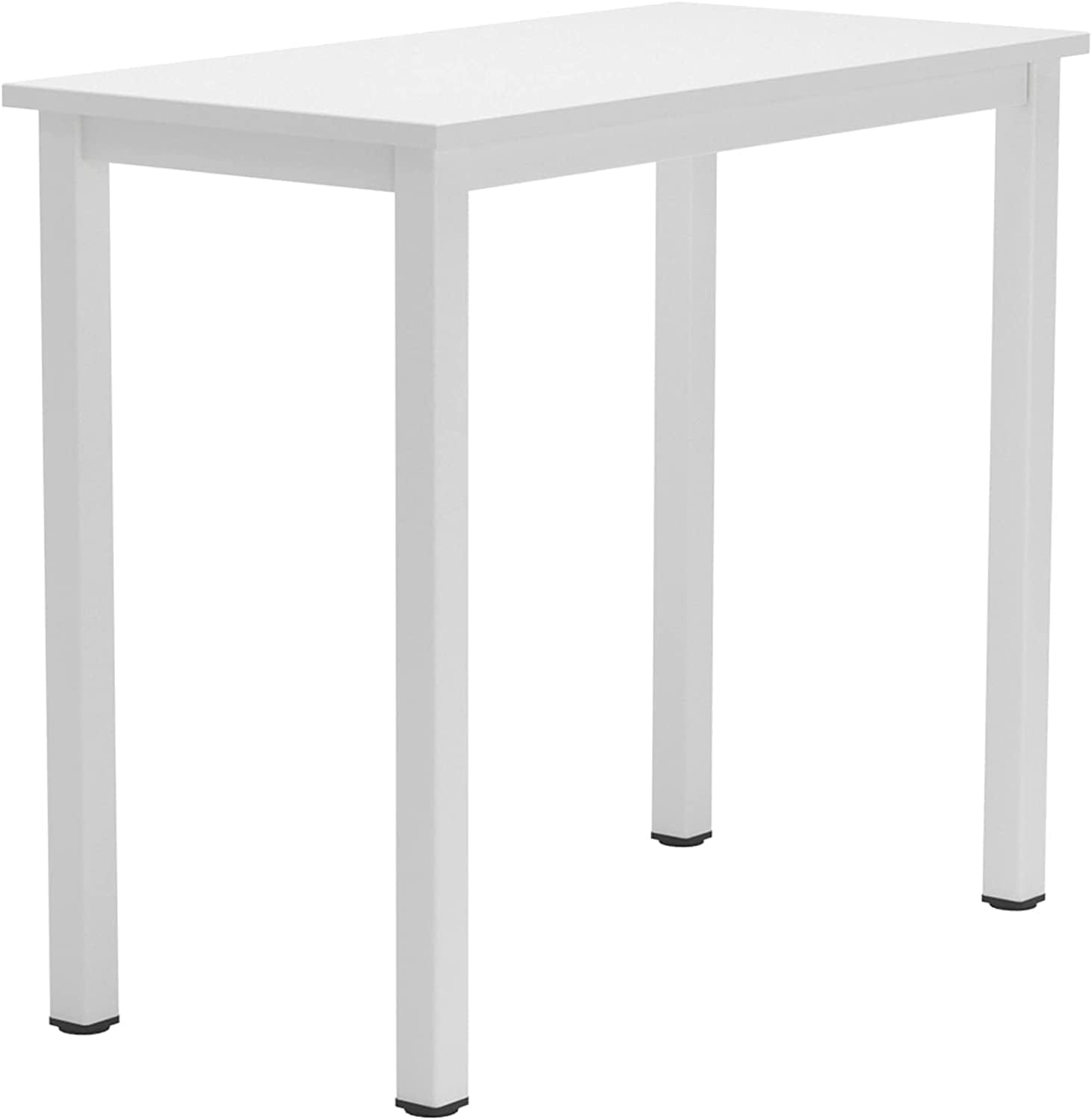 SogesPower Computer Desk Study Writing Table PC Laptop Office Desk Workstation for Home Office, White