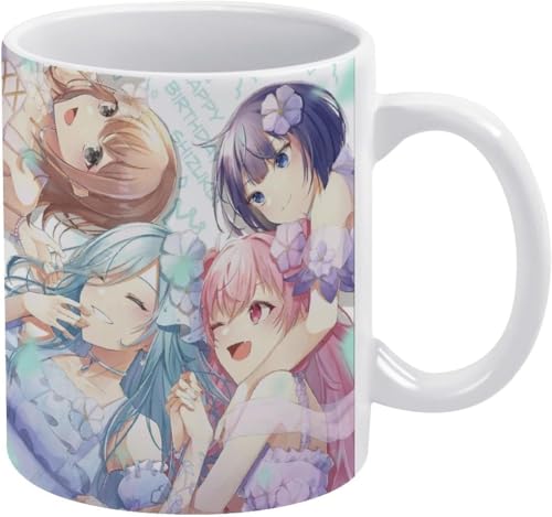 桃井愛莉 マグカップ 湯のみ セラミック 大容量 かわいい カップ 誕生日 クリエイティブ ギフトアイデア セラミック素材 ギャグ コーヒーカップ 記念日 萌えグッズ 330ml