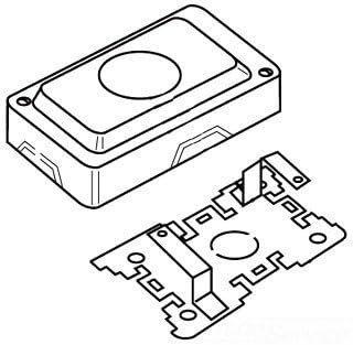 Wiremold 1546A Sgl Rcpt Box