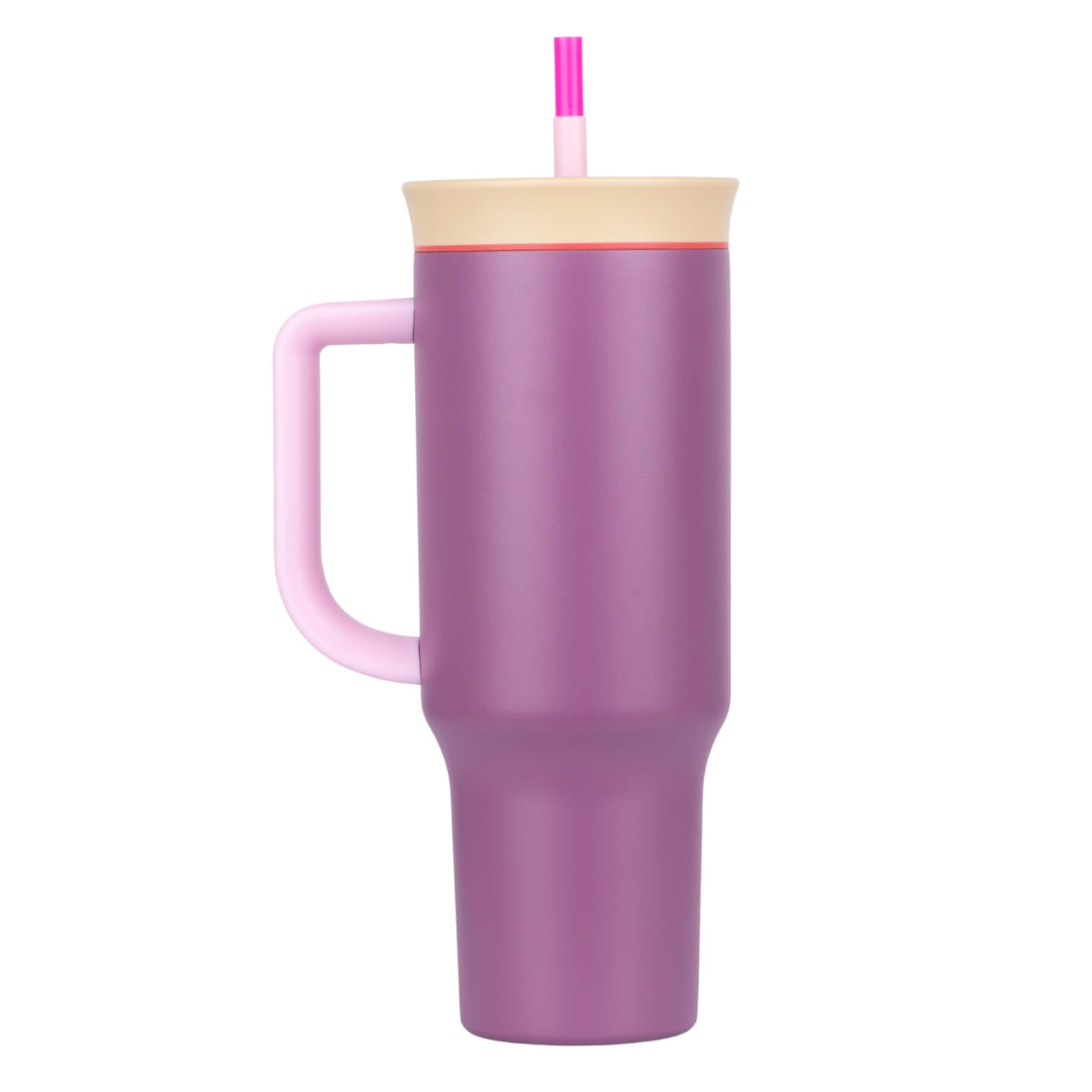Tumbler with lid and Straw 1200ML Cup Stainless Steel Vacuum Insulated Tumbler for Water, Iced Tea or Coffee 1.2L Office Gym Travelling (Watermelon Breeze)
