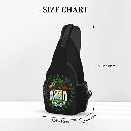 Mochila Bandolera Unisex Compacta Negra miniatura 4