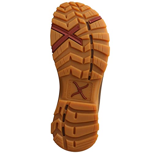 Image of Twisted X Men's 6 inch Work Oblique Toe Boot, Moc Toe Nano Toe with CellSole