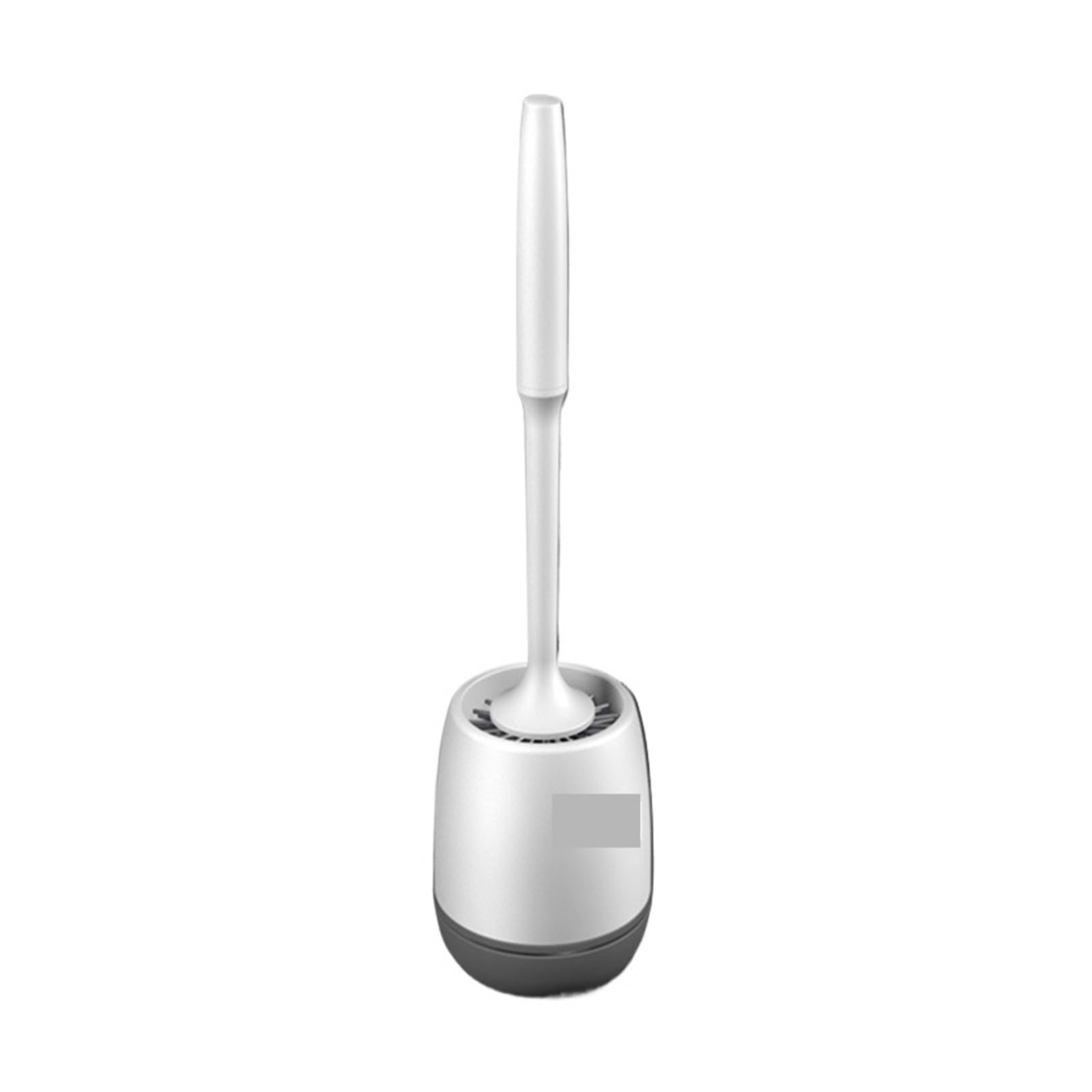 Klobürste Toilettenbürste mit Silikonkopf | Wandmontierte Reinigungs-Badezimmerzubehör-Sets mit langem Griff(Floorstanding Gray)