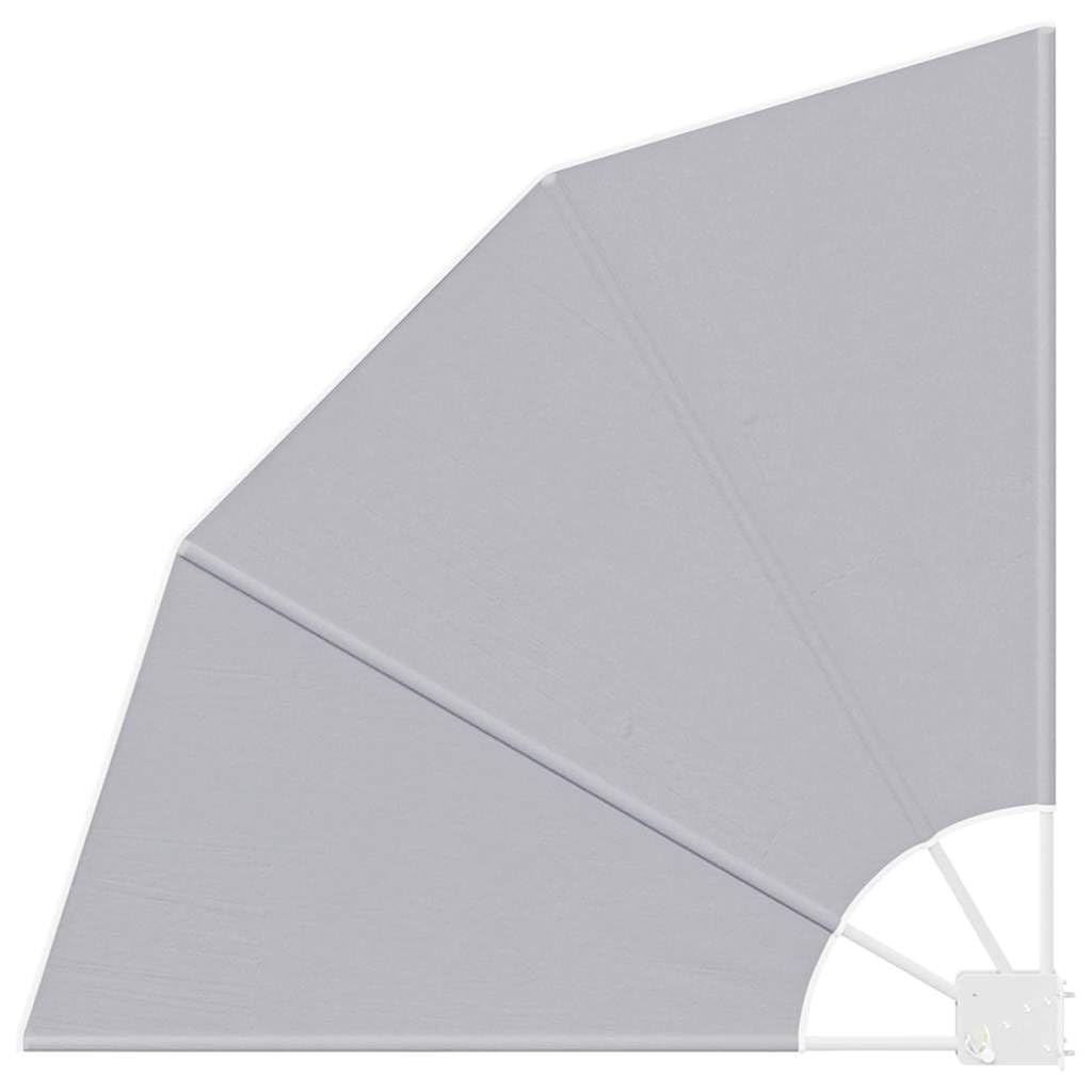 Auvent Latéral Pliable de Balcon 240 x 160 cm Gris Paravent de Terrasse Rétractable avec Cadre en Acier Robuste et Toile en Polyester pour Jardin et Espace de Vie Extérieur