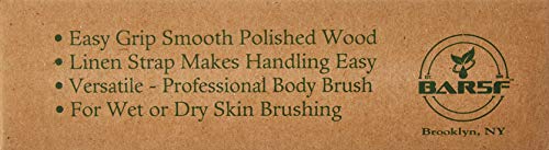 Dry Body Brush - 100% Natural Bristles - Cellulite Treatment, Increase Circulation and Tighten Skin. (Pack of 1) - Thumbnail 4