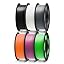 6*1kg Pla (Black, White, Texture Grey, Orange, Magenta, Green Flash)