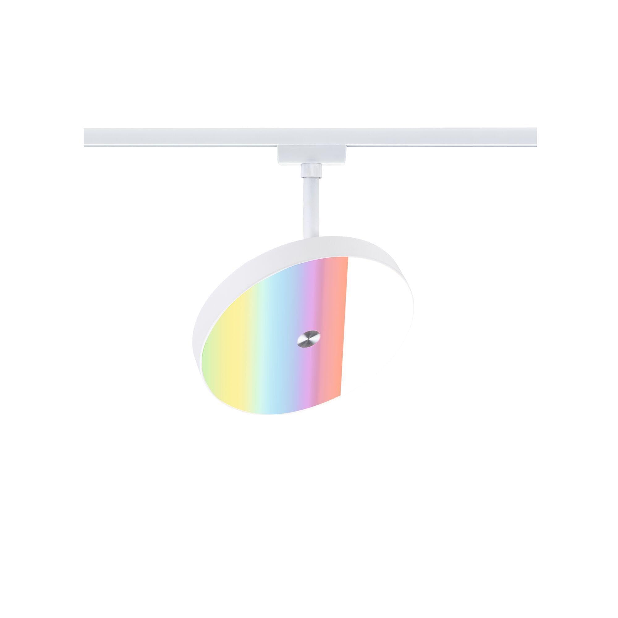 Paulmann 95689 URail Spot sur rail Smart Home Zigbee 3.0 Hildor RGBW 500lm 7,5W RGBW+ dimmable 230V Blanc signal