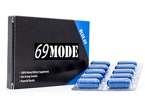 69 MODE Blue69 Male Enhancing Natural Performance Pill The New Most Effective Natural Amplifier for Performance, Energy, and Endurance (10 Capsules)