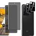 Produktbild Panzerglasfolie für Samsung Galaxy S20 Ultra 5G, Sichtschutz Schutzfolie Anti-Spy Privatsphäre Tempered Glas Dunkel Privacy Blickschutzfolie Displayschutzfolie mit Kamera Linse Folie (2 +2 STÜCKE)