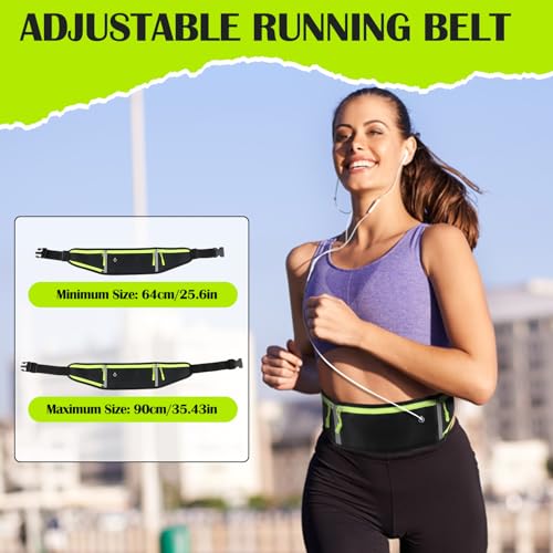 Laufgürtel für Handy,wasserdichte Lauf Hüfttasche mit Verstellbarem Gummiband,Lauftasche Jogging,Verstellbare Lauftasche mit Kopfhöreranschluss für einschließlich gehen,Laufen,Radfahren