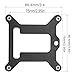 Zangc Plastic Backplate Intel LGA 1150 1151 1155 1156 CPU CPU Bracket Fan Radiator Buckle Bracket Backplane 75x75mm-2PCS