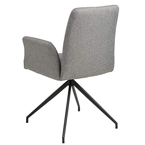 Fauteuil pivotant gris Selsey en métal dimensions 88 x 59 x 59 cm